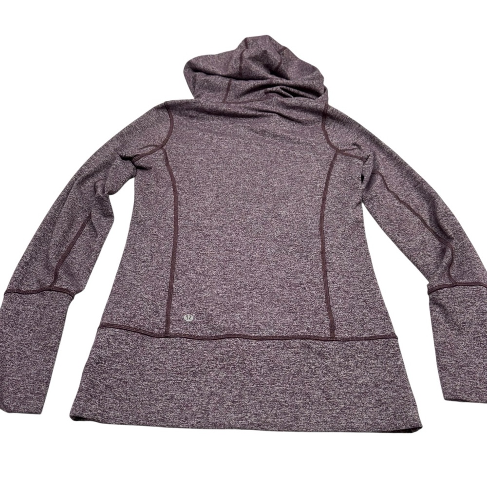 Lululemon Stride Jacket II Luon Hooded Size 4 Heathered Cherry Athleisure Yoga - Picture 15 of 16